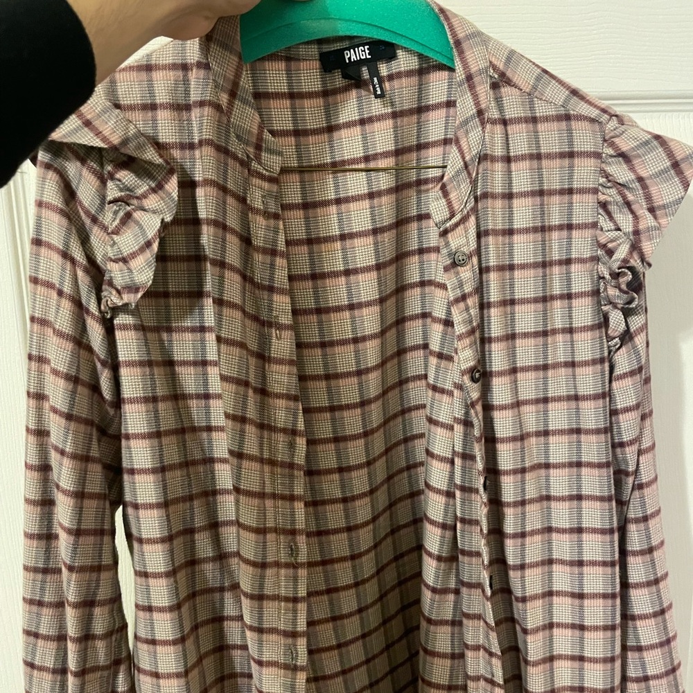 Paige plaid pattern shirt